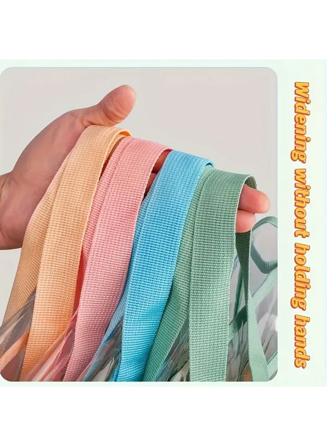 Yellow Horizontal Style 24 Festive Waterproof Expandable File Bags Portable Clear Folders for Office School - Image 5