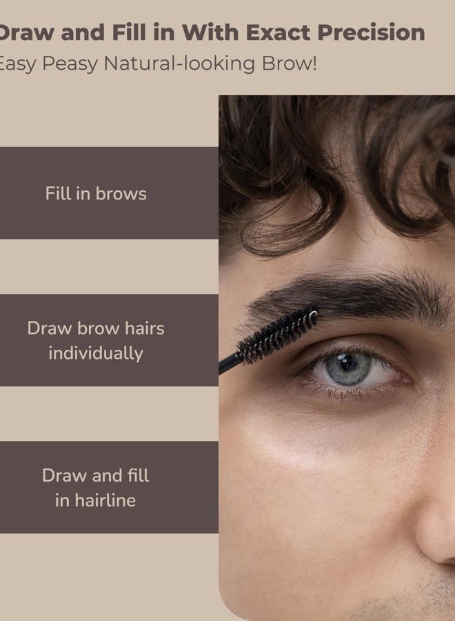 OBgE Easy Pencil Brow (Dark Brown, 0.003oz) - Ultra Fine Eyebrow Pencil with Brush for Precise and Effortless Brow Shaping. Long Lasting Natural Color. - Image 4