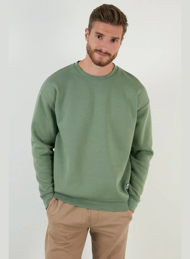 Buratti  Buratti Regular Fit Crew Neck Cotton Fleece Lined Soft Brushed Sweatshirt Men's SWEAT 5905255 for Men | Best Price UAE