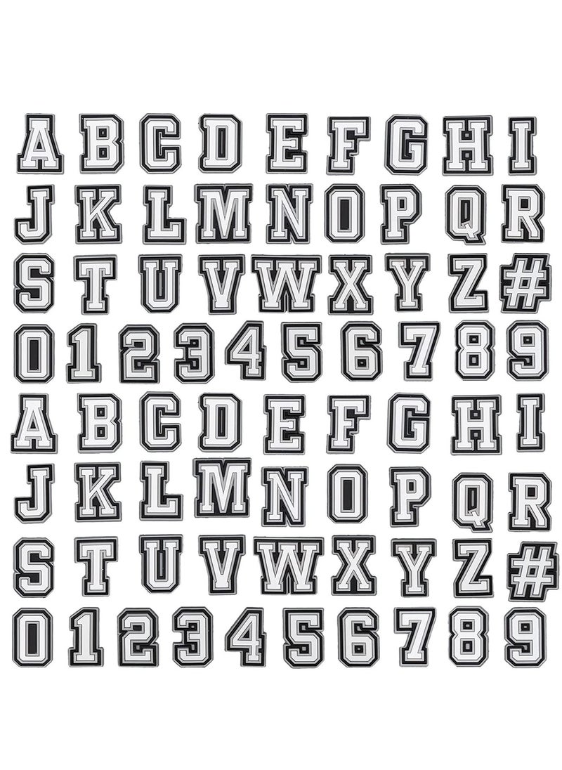 KASTWAVE Shoe Decoration Charms Shoe Charms for Croc 74 Pcs Letters Numbers Shoe Double A-Z Letters & 0-9# Numbers for Bracelets Decoration for Boys and girls Teens Party Favor Birthday Gifts  - Image 2