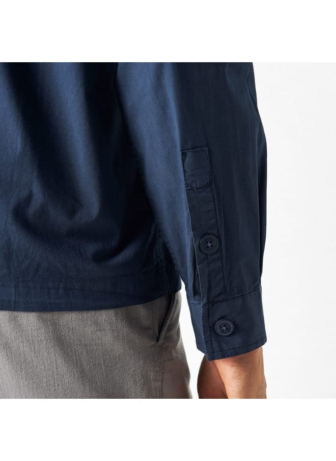 Ecko Unltd. - Ecko Unltd Solid Utility Shirt with Pockets and Long Sleeves - Image 1
