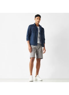 Ecko Unltd. Ecko Unltd Solid Utility Shirt with Pockets and Long Sleeves  - Image 2