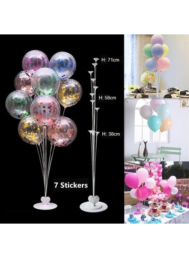 7 In 1 Plastic Balloon Accessories Base Table Aupport Stand Cup Stick Holder New - Image 3