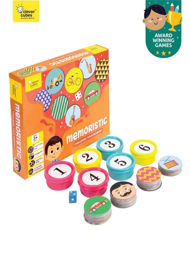 Clever Cubes MEMORISTIC : Memory Skills Game : Activity Game : Educational Board Game - Image 2