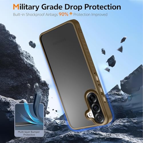 KARWAN®️ Shockproof Back Case Cover for Samsung Galaxy A36 | Camera Protection Bump |Shockproof Back Case Cover for Samsung Galaxy A36 - Brown - Image 3