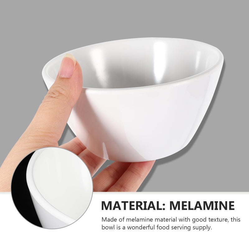 Melamine Rice Bowls Set of 2 120mm Sturdy Kitchen Dinnerware for Restaurant Use - Image 4