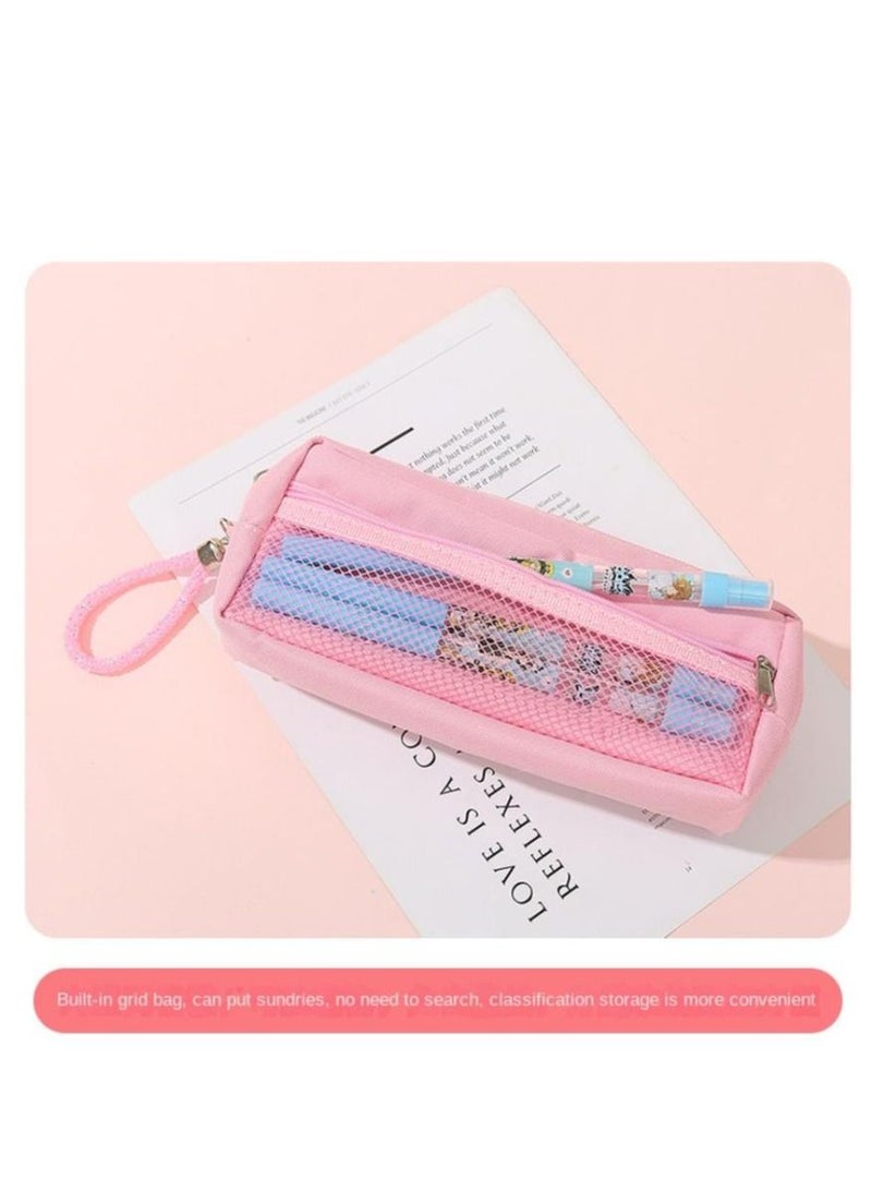 Y&D Pencil Case Girls Large Capacity Stationery Case Primary School Students Multifunctional Pencil Case Wholesale Quicksand Pencil Case  - Image 5