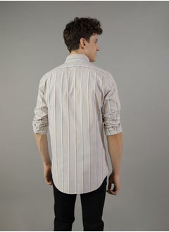 AE Striped Slim Fit Oxford Button-Up Shirt