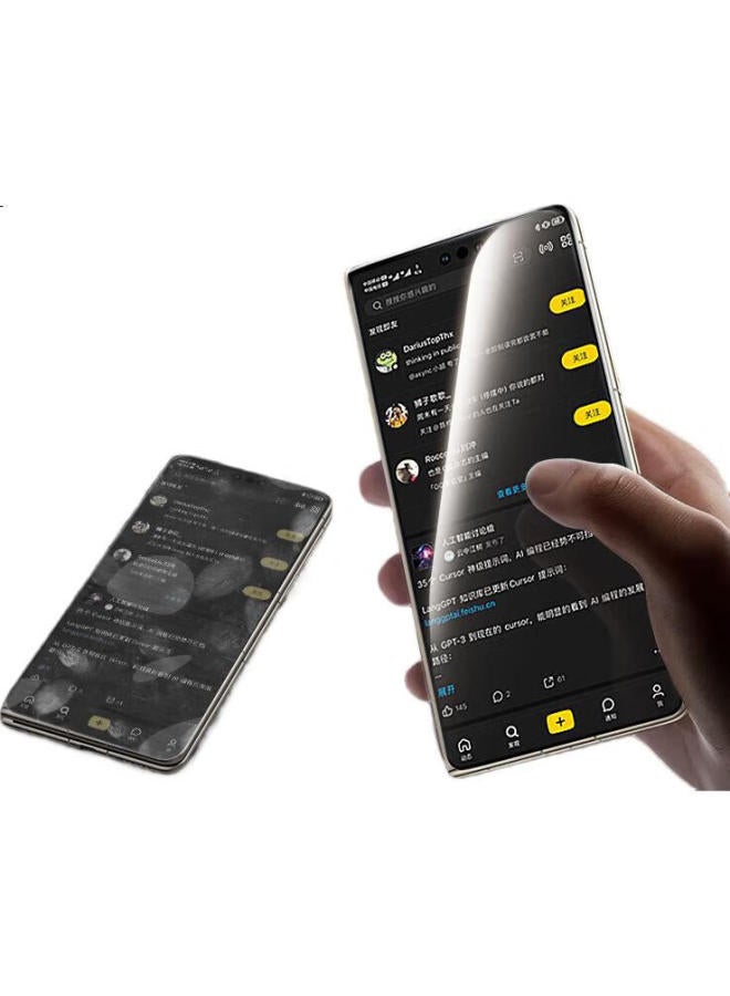 Divi [2 Full Adhesive Ice Ceramic Film] For Huawei Mate X6 Phone Screen Protector, Huawei Mate X6 Collector'S Edition Non-Tempered Glass Film, Hd Anti-Fingerprint Dust-Free Quick Installation Soft Film - Image 3