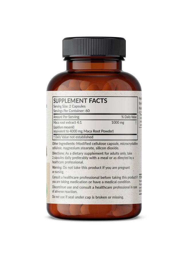 Futurebiotics مستخلص جذور الماكا من فيوتشر بيولوجيك 4000 ملغ يدعم الطاقة والقدرة على التحمل وصحة الإنجاب، غير معدّل وراثيًا، 120 كبسولة نباتية - Image 2