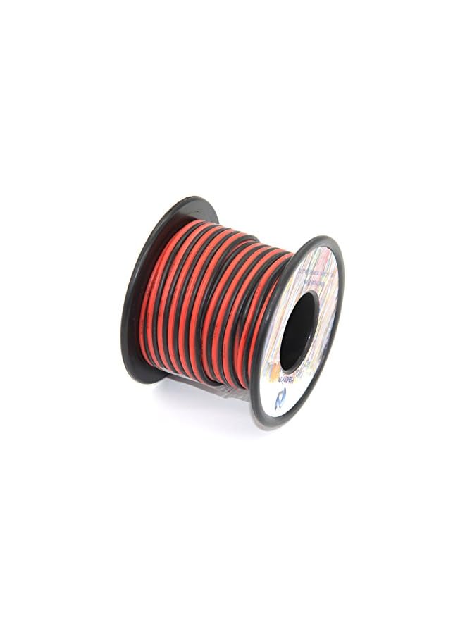 The Bros سلك كهربائي سيليكون 18 AWG 2 موصل سلك متوازي بطول 60 قدم [أسود 30 قدم أحمر 30 قدم] 18 قياس ناعم ومرن للتوصيل خيوط خالية من الأكسجين نحاس مطلي بالرصاص - Image 4