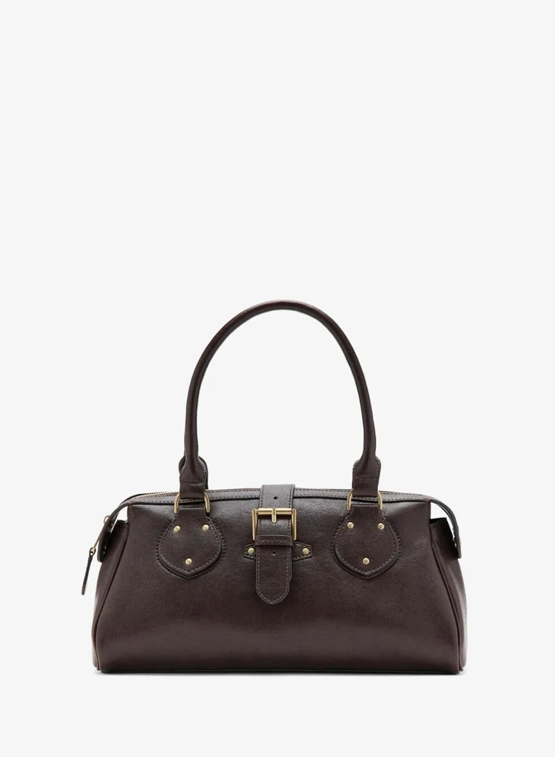 Mango Shoulder Bag With Buckle