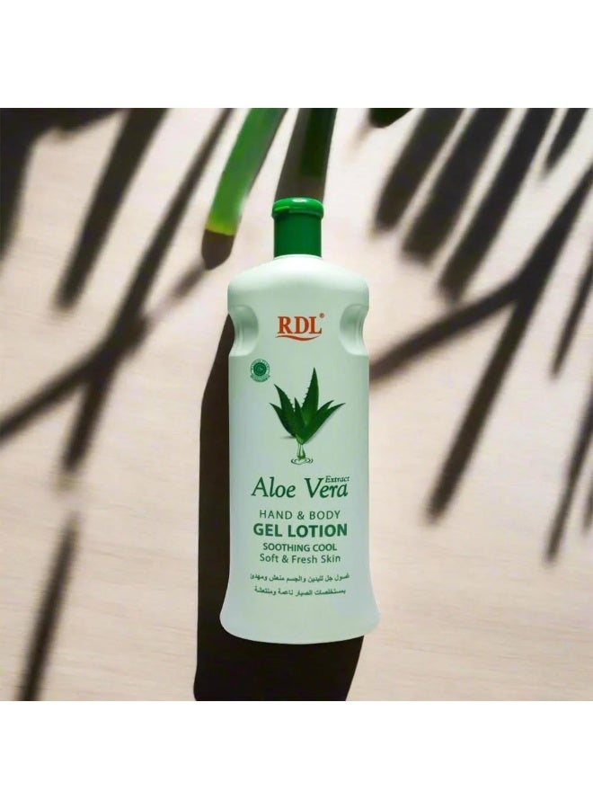 ار دي ال لوشن جل مرطب الجسم واليدين بخلاصة الصبار - 600 مل - Image 2