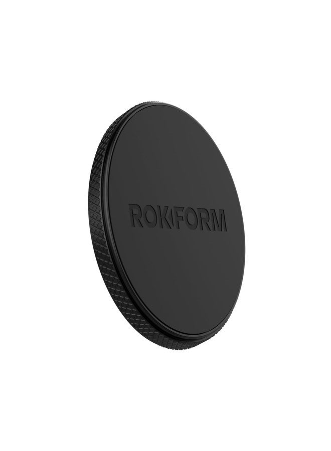 Rokform - Low Pro Magnetic Phone Mount, 1-Inch Phone Magnet for Car, 3M VHB Adhesive Holder Mounts to Almost Any Flat Surface, Compatible with All Cases (Black) - Image 1