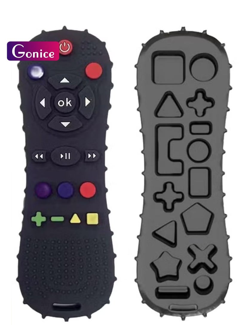 جونيس عضاضة عن بعد للطفل ، ألعاب مضغ ناعمة مع شكل جهاز تحكم عن بعد للتلفزيون ، لعبة حسية تعليمية مبكرة للأطفال تخفيف التسنين - Image 1