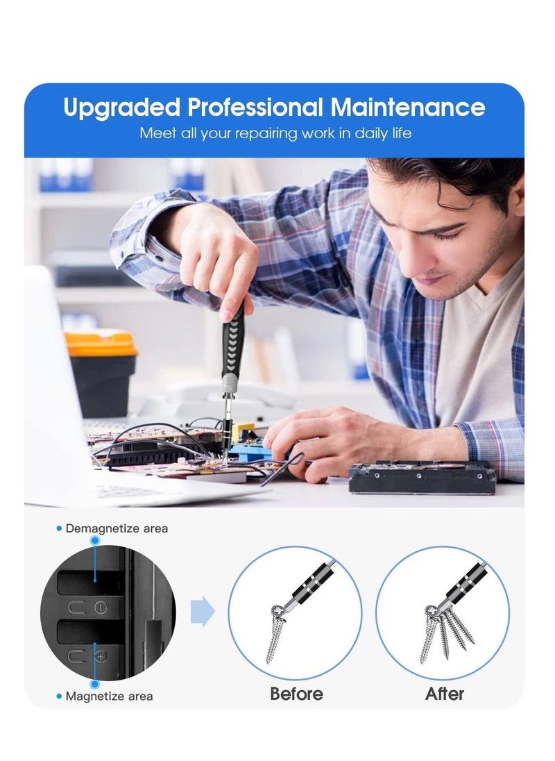 King'sdun - 130-in-1 Precision Screwdriver Set - Professional Laptop and Computer Repair Tool Kit with Magnetic Screwdrivers and 120 Bits for PC, Xbox, Phone, Switch, and RC Car DIY - Image 1