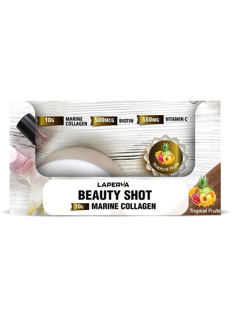 Laperva Elegance Shot Marine Collagen Box of 12 x 60 ml Shots Tropical Fruits - Image 5