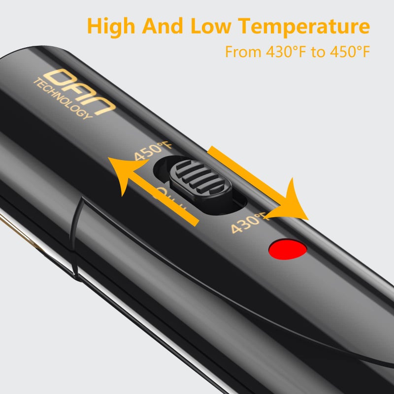 DAN Technology hot Comb Electric for Wigs,450â„‰Small hot Comb for Edges,Low and high Temperatures, Hair straightening Comb for Black Hair,Portable & Dual Voltage for Travel & Homeâ€¦ - Image 5