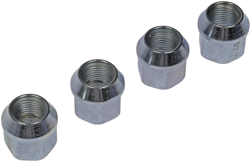 Dorman Wheel Nut Chrome Bulge 1/2-20, 4 Pack - Image 1
