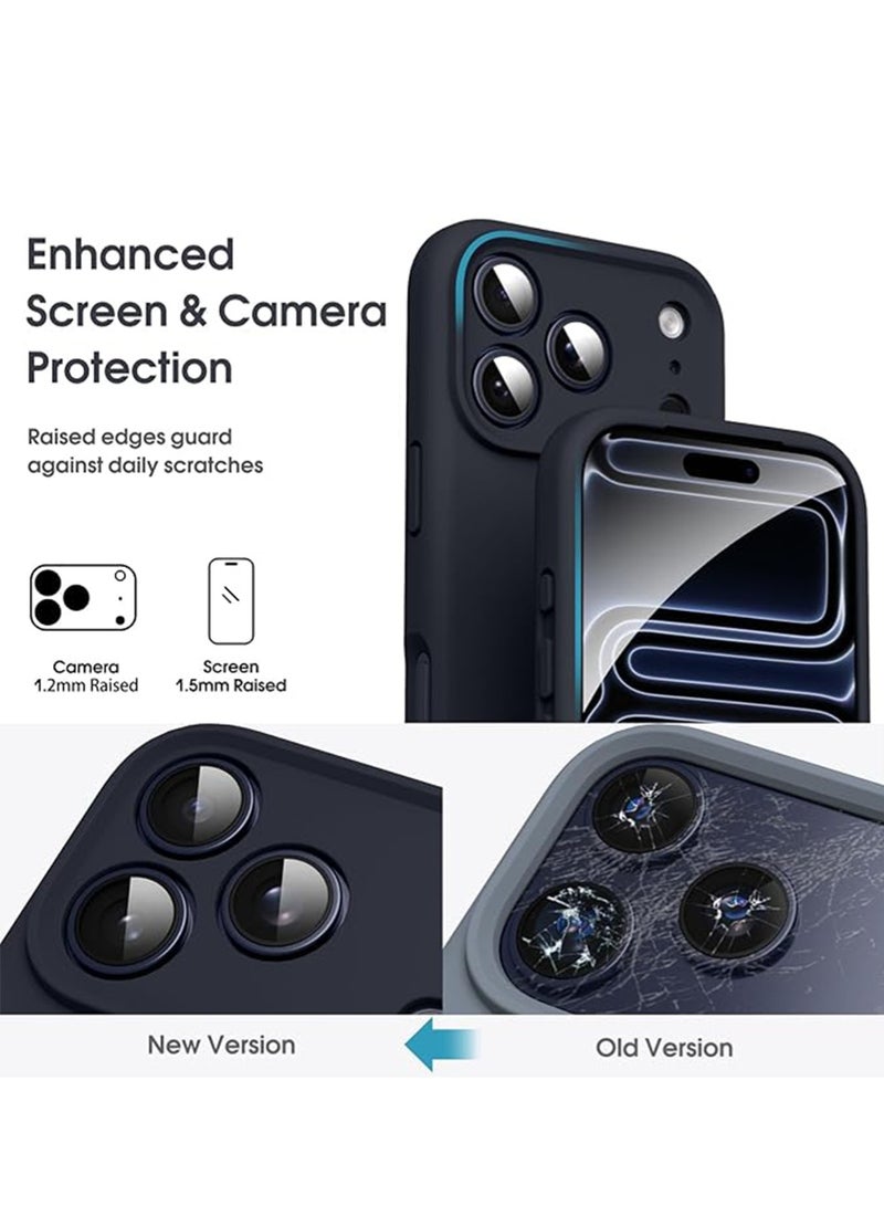 WRISTWISE Case Cover for iPhone 17 Pro Max - [Camera All-Round Protection] [Soft Microfiber Lining Anti-Scratch] Shockproof Phone Case Cover, Black - Image 2