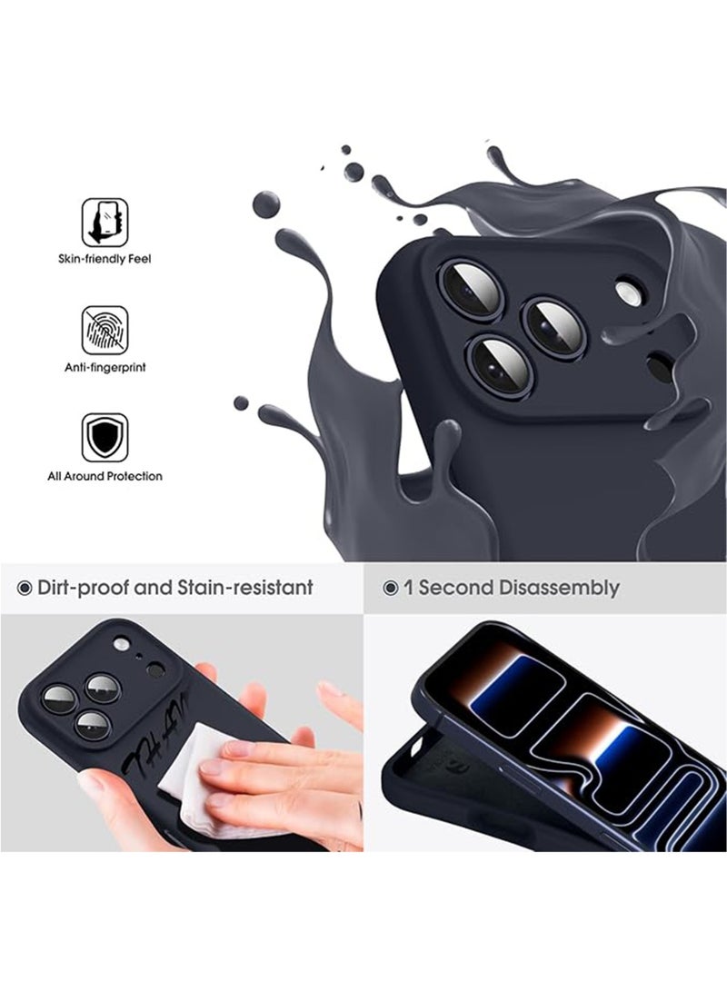 WRISTWISE Case Cover for iPhone 17 Pro Max - [Camera All-Round Protection] [Soft Microfiber Lining Anti-Scratch] Shockproof Phone Case Cover, Black - Image 3