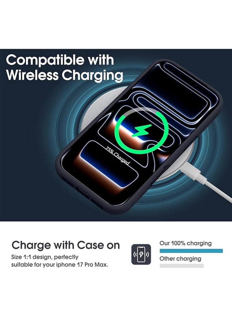 WRISTWISE Case Cover for iPhone 17 Pro Max - [Camera All-Round Protection] [Soft Microfiber Lining Anti-Scratch] Shockproof Phone Case Cover, Black - Image 5