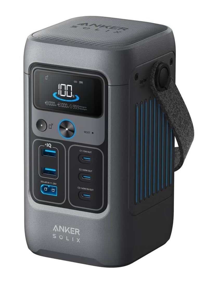 Anker SOLIX C200 DC Power Bank Station (60,000mAh), 192Wh Portable Power Station, LiFePO4 Battery, 200W Solar Generator, For Outdoor Camping, Traveling, and Emergencies (Optional Solar Panel) - Image 1