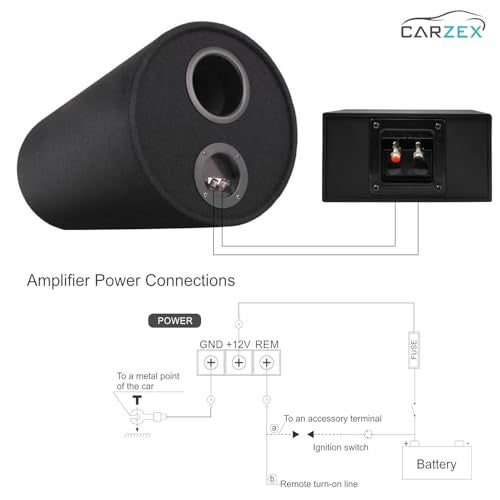 Carzex® 120W Car Amplifier | 12V DC Class AB Mono/Stereo Amp | Dual Channel, Bass Boost, MOSFET Power – Compact Car Audio System (12 V) - Image 3