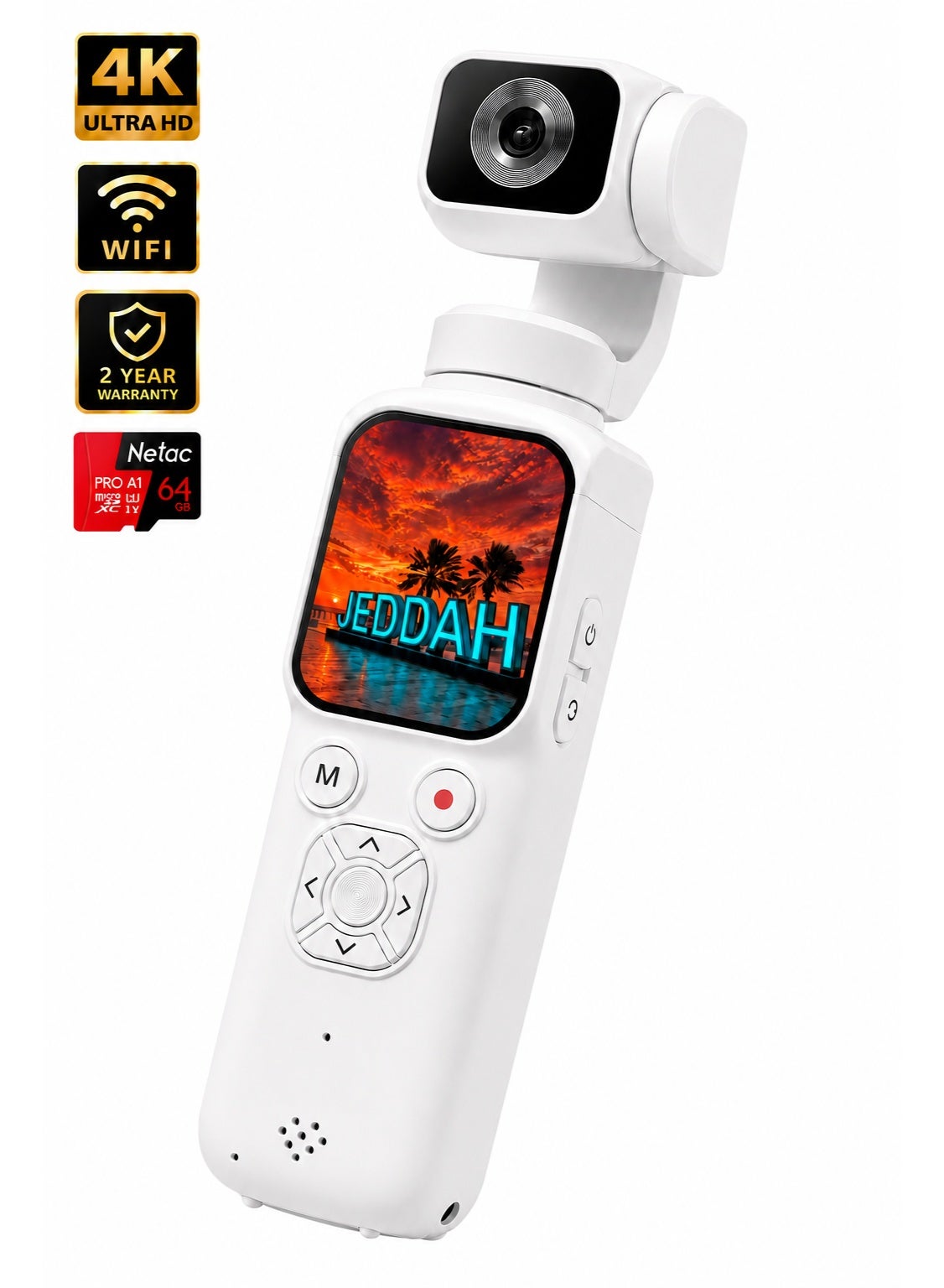 Milatech Milatech 4k Handheld Vlogging Camera With Memory Card 64GB Z7A600DF98B8FA4328F9EZ