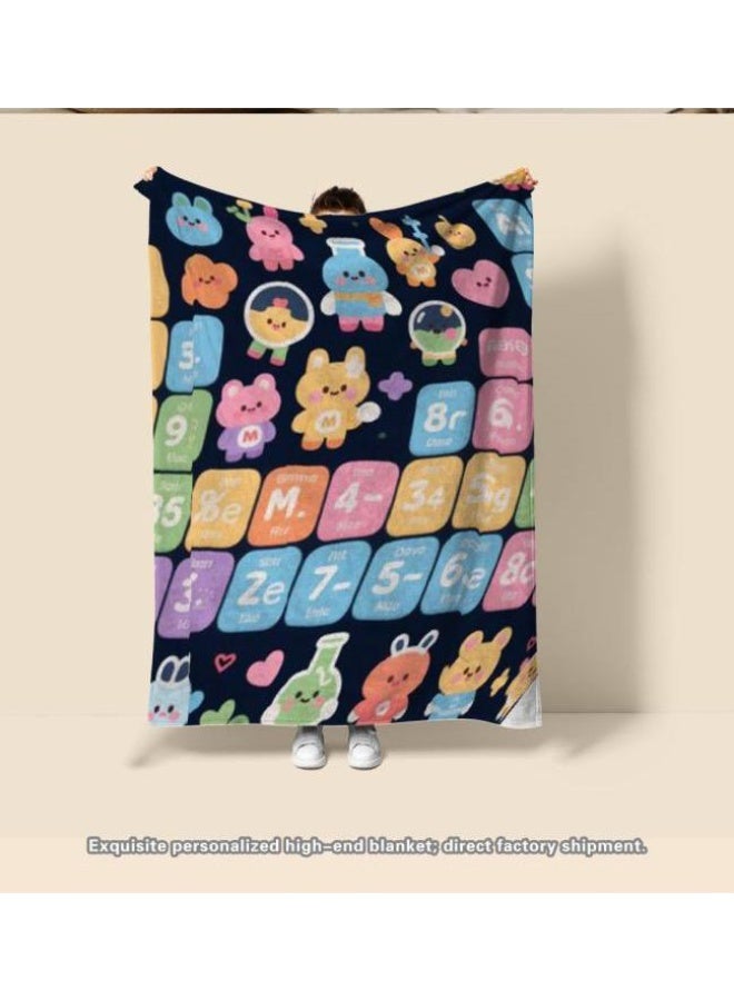 general Baby and children's cartoon flannel thin blanket (warm and comfortable, suitable for sleep, game use) 70cm*100cm - Image 3