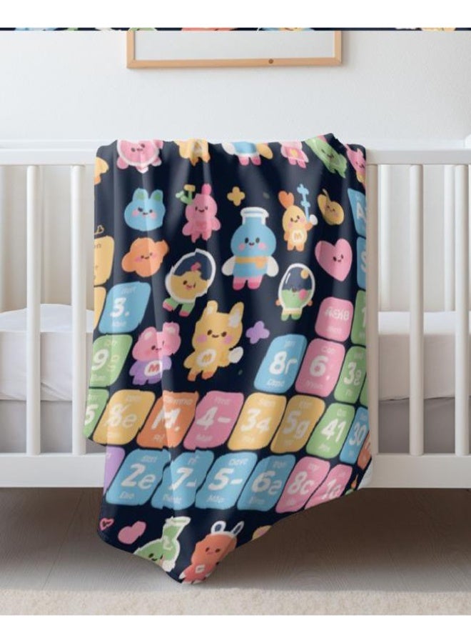 general Baby and children's cartoon flannel thin blanket (warm and comfortable, suitable for sleep, game use) 70cm*100cm - Image 4