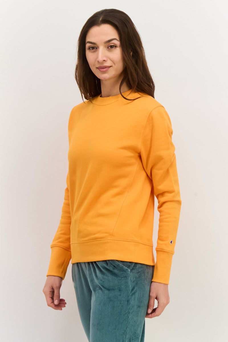Champion Women Sportswear Fit Outdoor Sweatshirt, Dark Orange  - Image 4