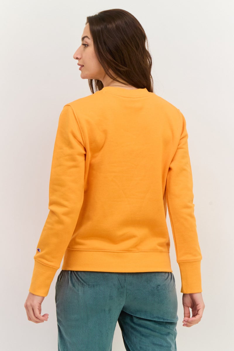 Champion Women Sportswear Fit Outdoor Sweatshirt, Dark Orange  - Image 2