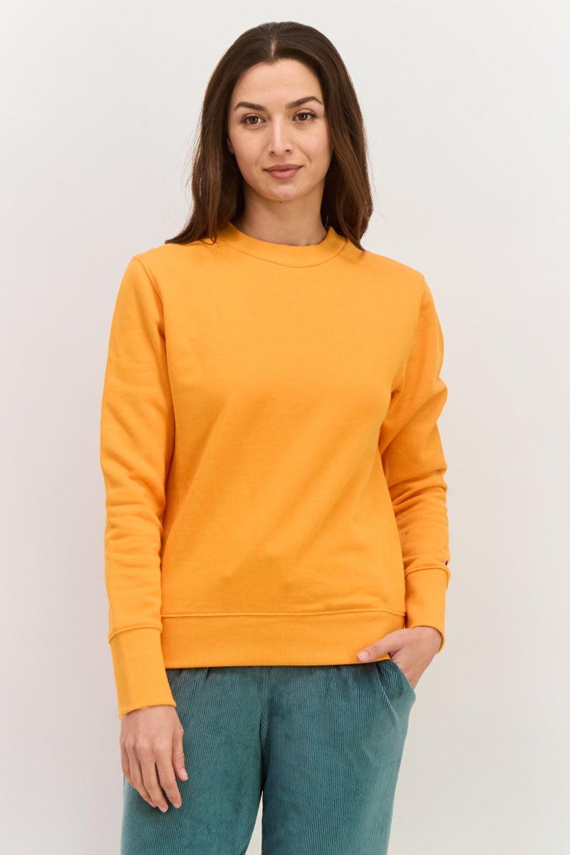 Champion Women Sportswear Fit Outdoor Sweatshirt, Dark Orange  - Image 1