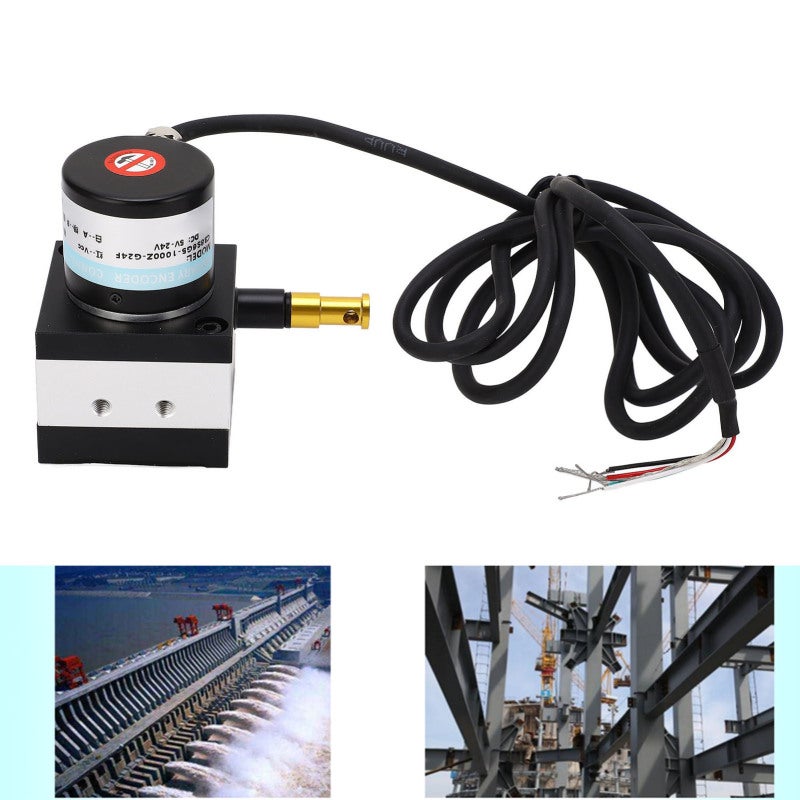 Linear Displacement Sensor: 0.25%FS Linearity 10-1200mm Range - High Precision Measurement with Push-Pull Output Side Out Line Design for Industrial Automation Hydraulic Systems Mechanical Engineering - Image 5