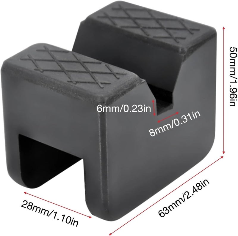 QASULER Universal Rubber Jack Stand Pad - Image 2