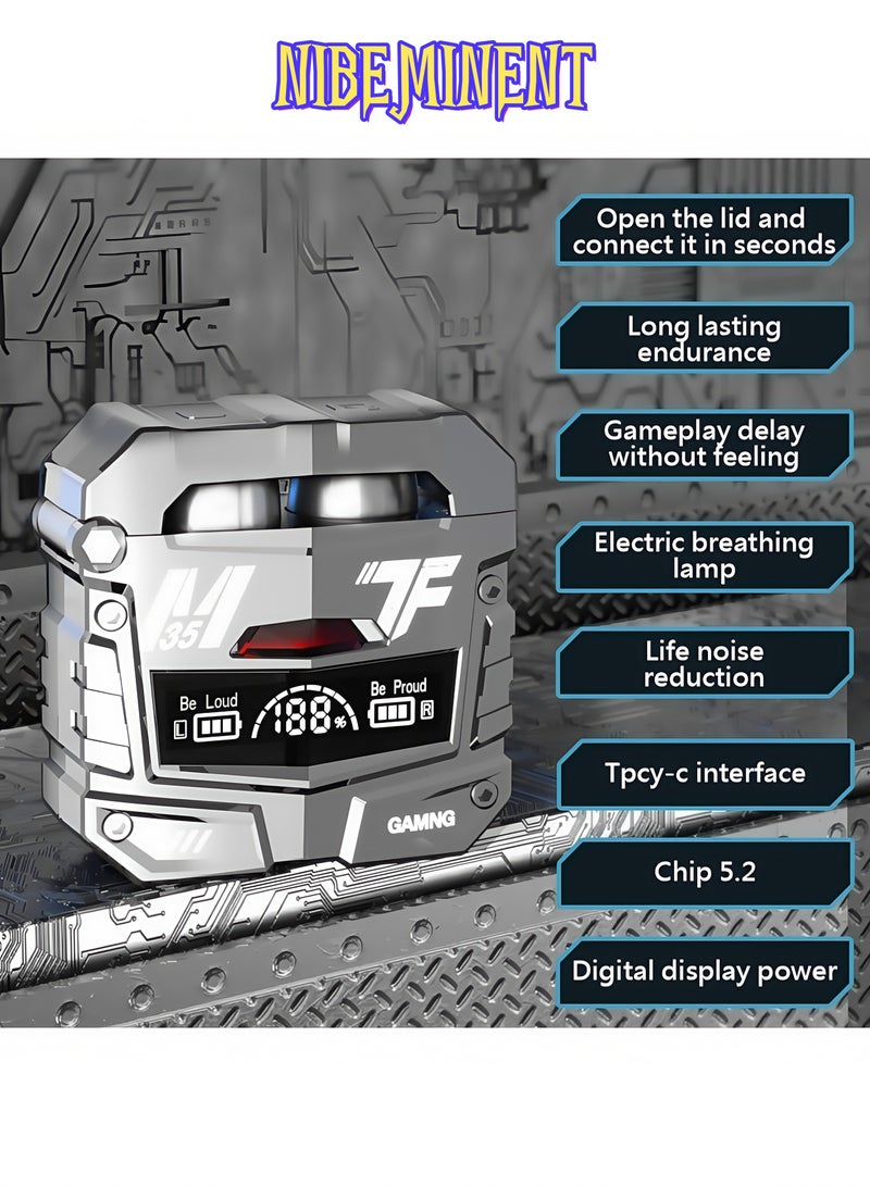 NIBEMINENT M35 Tws Earphones t 5.3 Low Latency Headphones 9D HiFi LED Light Touch Wireless Headsets In-ear Gaming Earbuds - Image 3