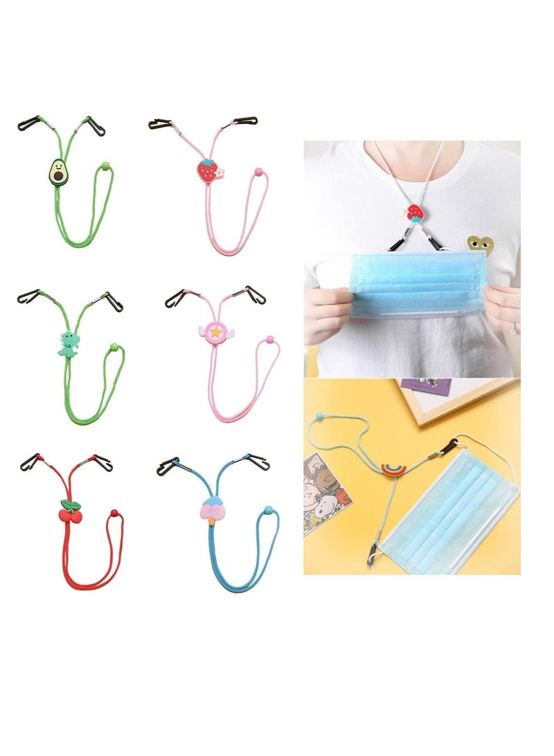 واي آند دي 6 قطع من أقنعة الأطفال القابلة للتعديل مع خطافات وحبل لطيف متعدد الوظائف للأولاد والبنات ، حبل أمان مريح للرياضة في الهواء الطلق ومضاد للضياع - Image 1