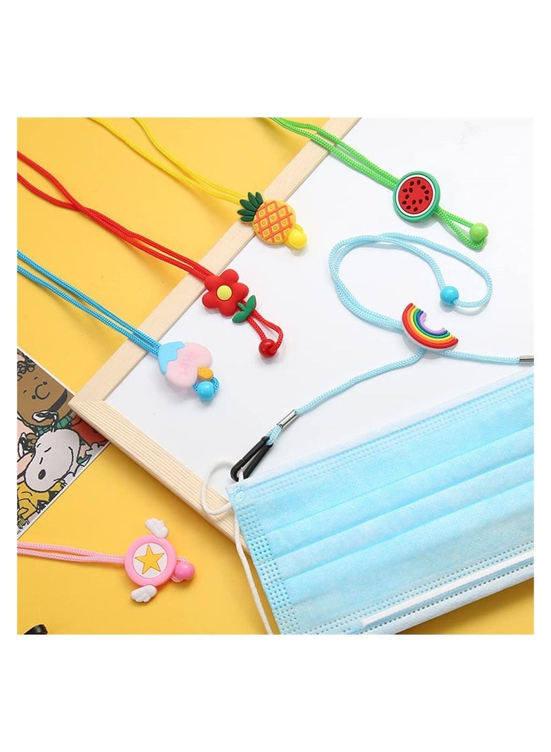 واي آند دي 6 قطع من أقنعة الأطفال القابلة للتعديل مع خطافات وحبل لطيف متعدد الوظائف للأولاد والبنات ، حبل أمان مريح للرياضة في الهواء الطلق ومضاد للضياع - Image 3