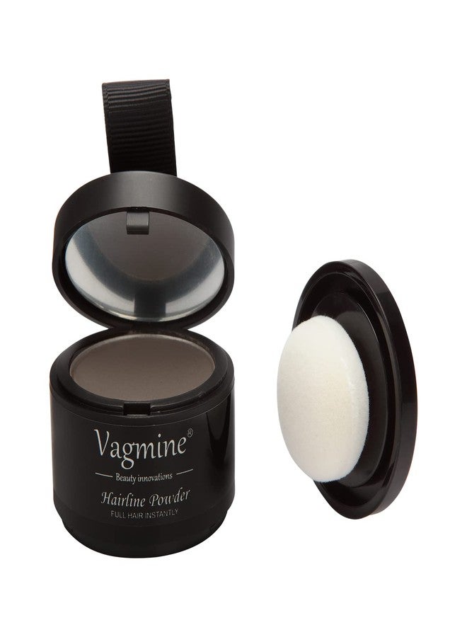 VAGMINE Hair Line Powder for Beard - Root Concealer & Gray Coverage for Men and Women, Dark Brown 5g - Image 1