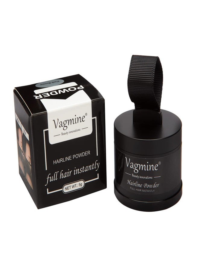 VAGMINE Hair Line Powder for Beard - Root Concealer & Gray Coverage for Men and Women, Dark Brown 5g - Image 3