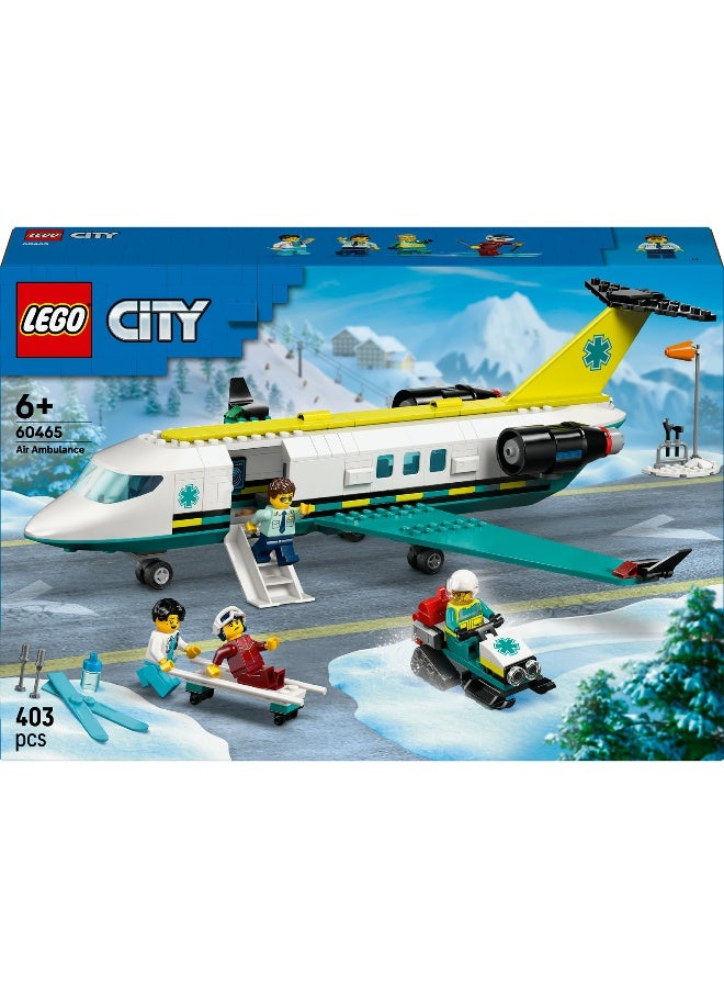 LEGO City Emergency Air Ambulance Plane 60465 Building Set (403 Pieces) - Image 2