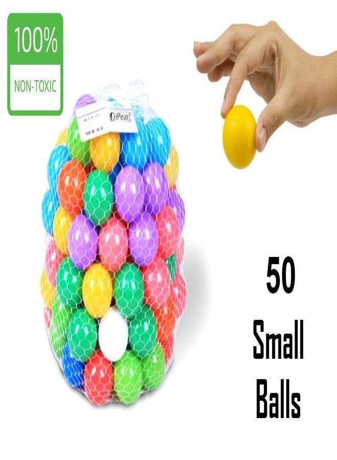 EEVOVEE, 50 Pcs 3 cm Soft and Safe Multi Colour Fun Packed Plastic Pool Balls for Kids.(BPA-Free and Non-Toxic Plastic Balls for Kids - ISI 9873 Safety Certified) - Image 3