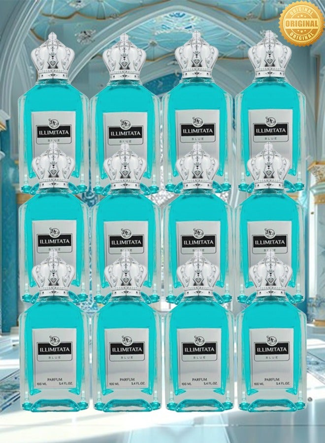BL 12 Pieces Bl Illimitata Blue Perfume 100ml EDP - Image 1