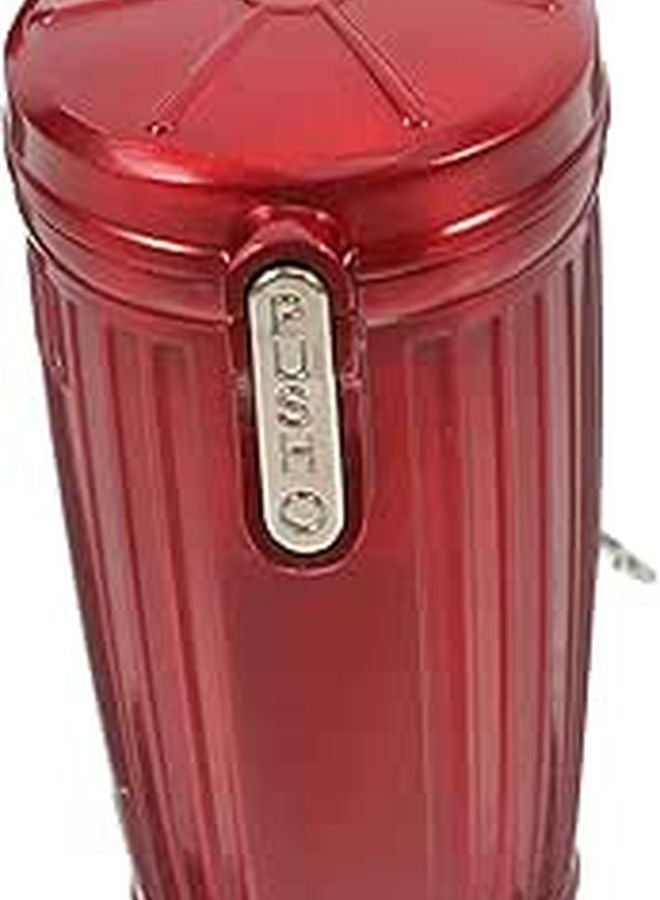 Red Portable Ashtray with Sealed Lid for Outdoor Cigarette Butt Disposal - Image 1