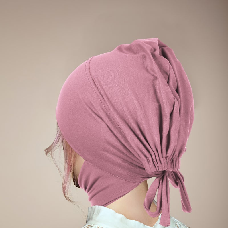 Adjustable Stretchy Hijab Cap Stylish Muslim Hijab for Women Islamic Women Turban Hat - Image 4