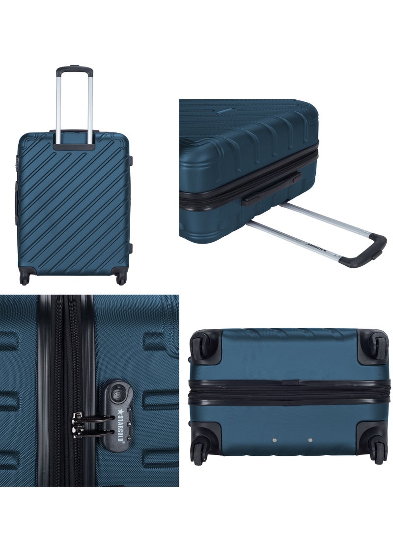 ستارجولد مجموعة حقائب سفر من 4 قطع (20/24/28/32 بوصة) - حقائب سفر صلبة من مادة ABS بسحاب قابل للتمدد، وعجلات دوارة 360 درجة، وقفل رقمي - حقيبة سفر خفيفة الوزن بعجلات - Image 3