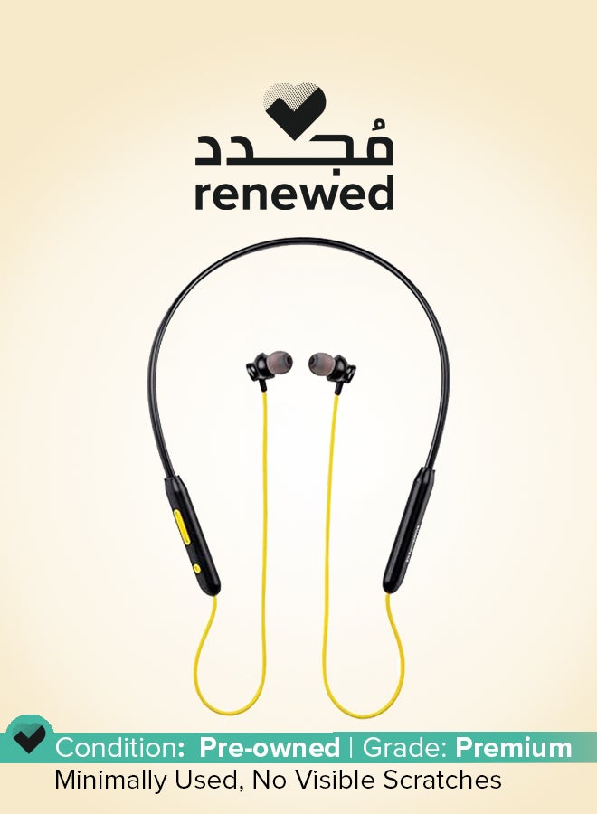 Hungama Hilife Renewed - Newly Launched HiLife Jump 201 Wireless Neckband -Black & Yellow - Image 1