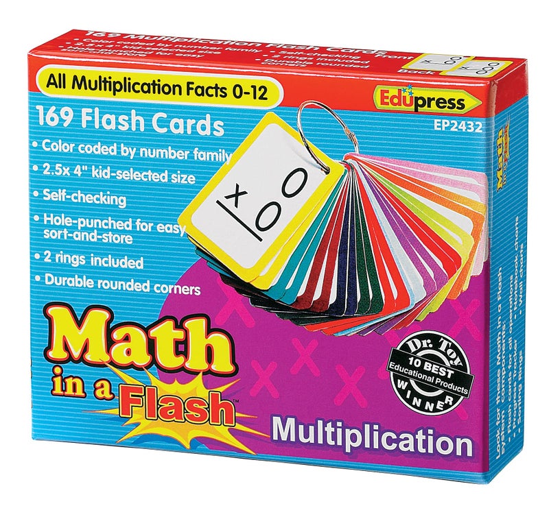 Edupress Math in a Flash™ Cards, Multiplication (EP62432) - Image 1