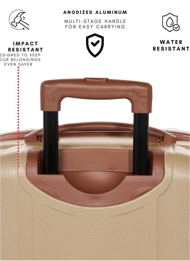 Luggage Set of 3 Hardside With 4 Wheels And Anti Theft Lock